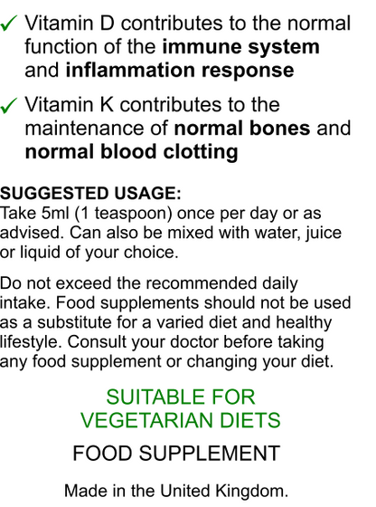 Vitamins D3+K2 Combo