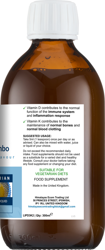Vitamins D3+K2 Combo