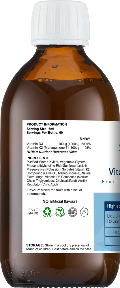 Vitamins D3+K2 Combo