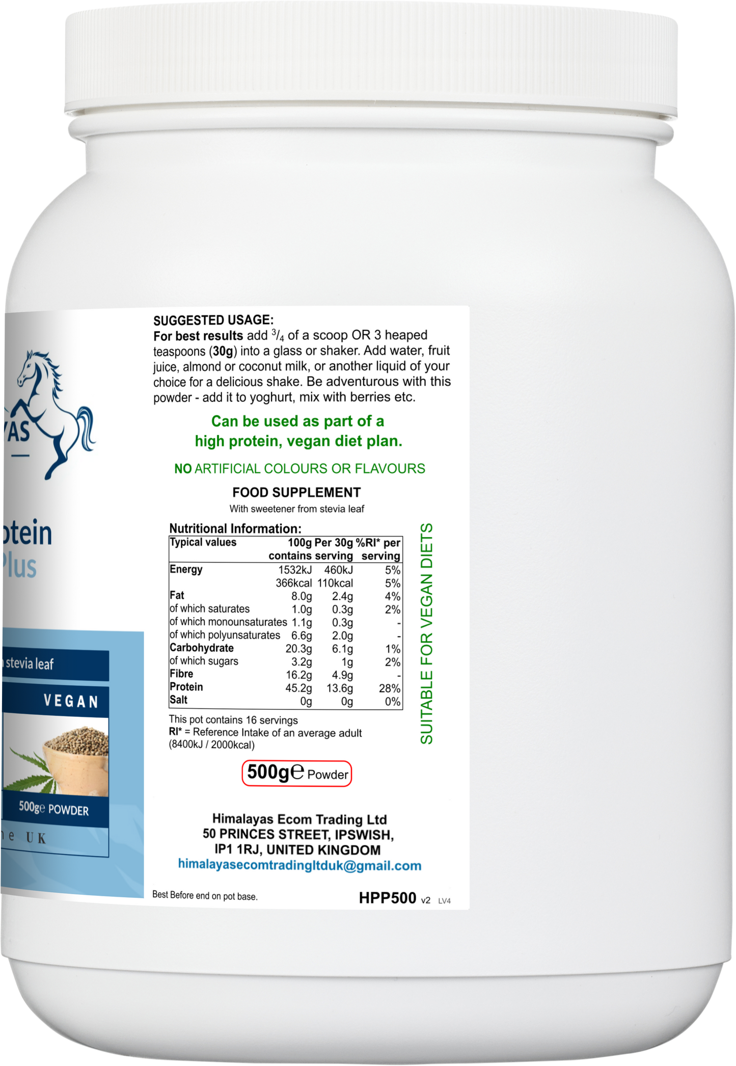 Hemp Protein Power Plus