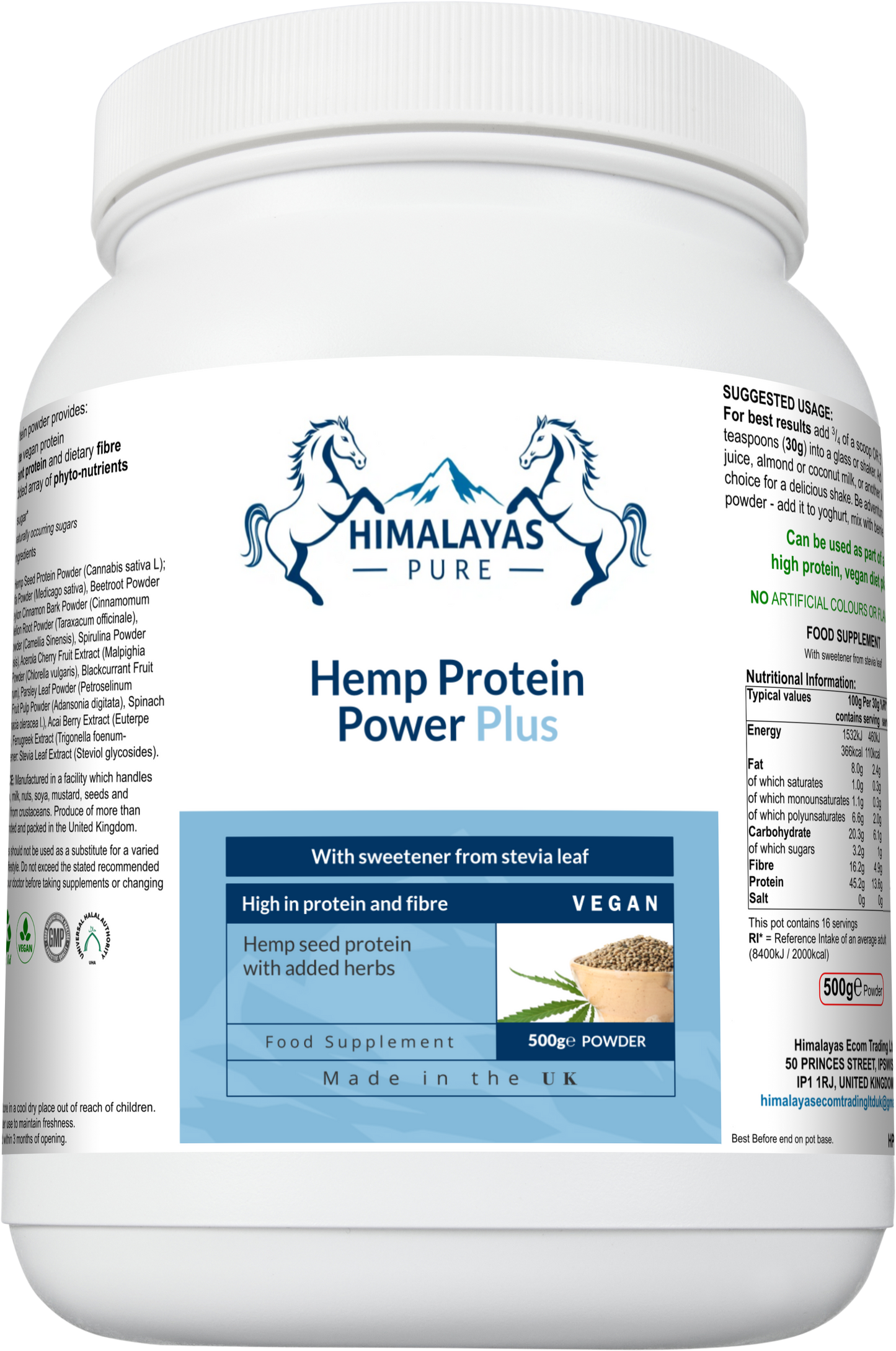 Hemp Protein Power Plus