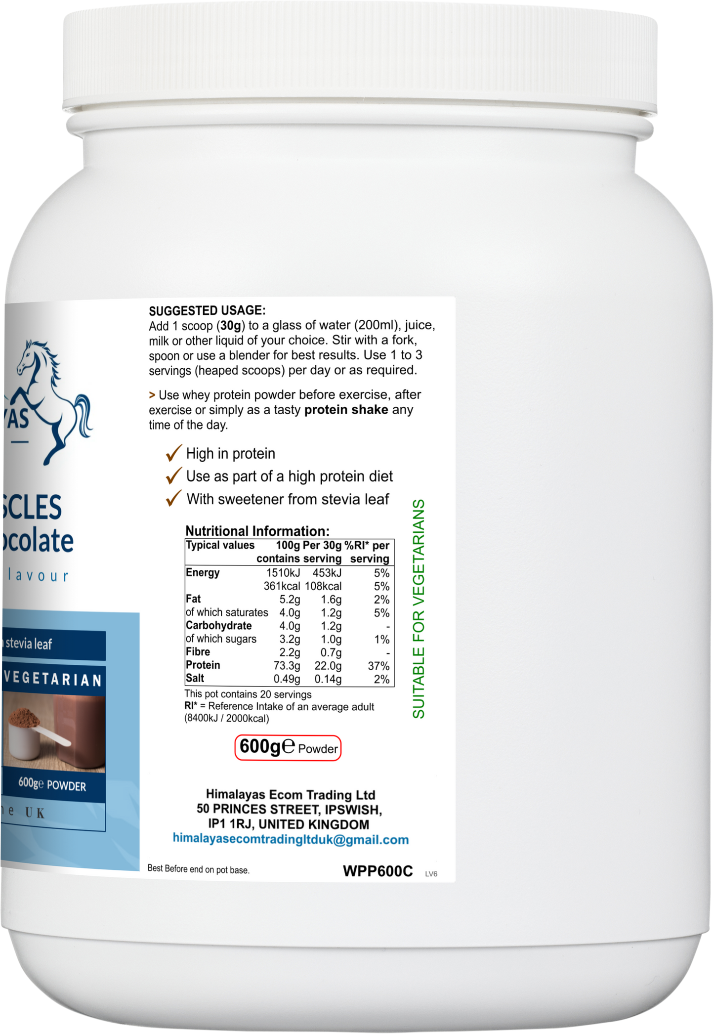 GAIN MUSCLES Protein Chocolate