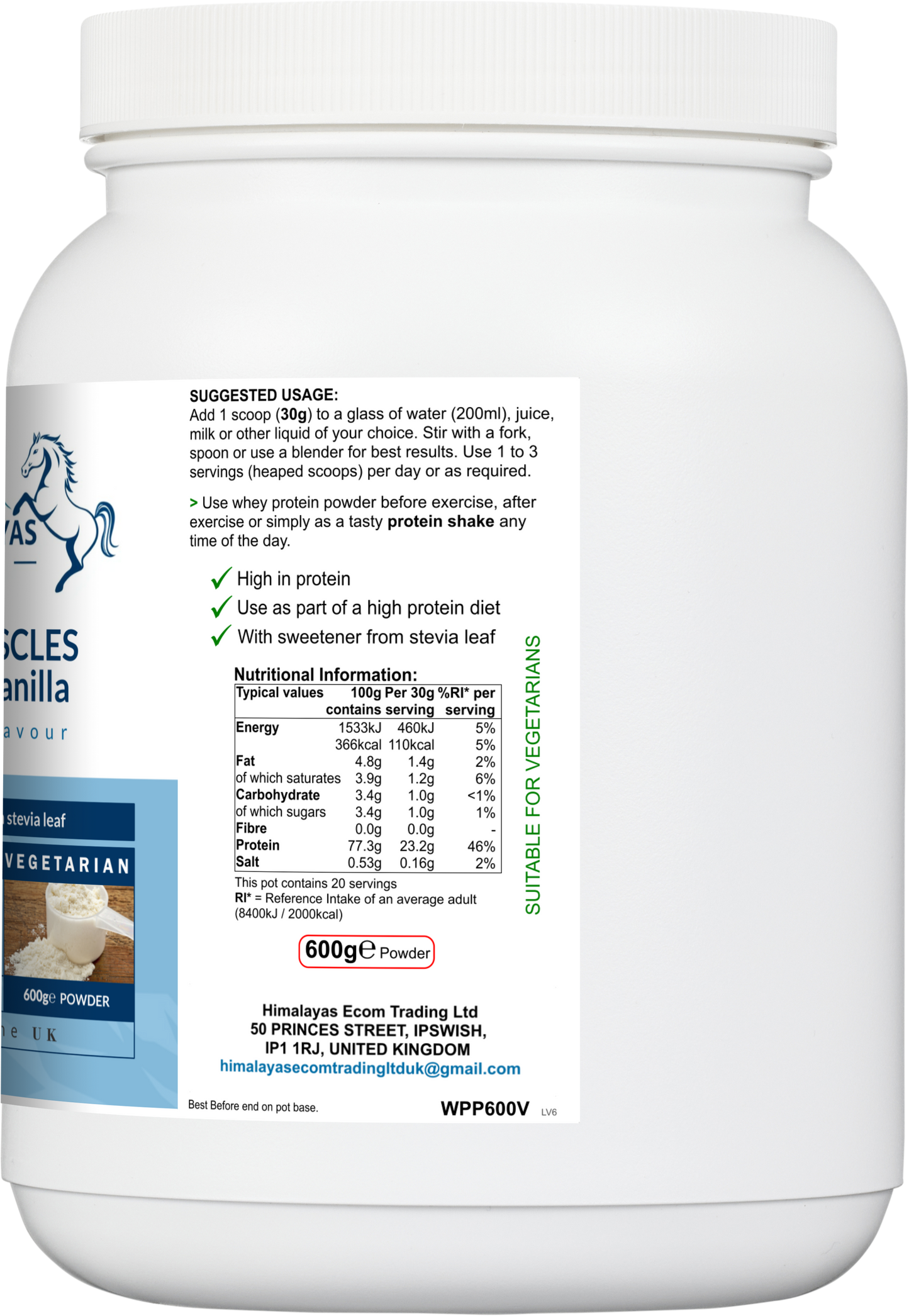 GAIN MUSCLES Protein Vanilla