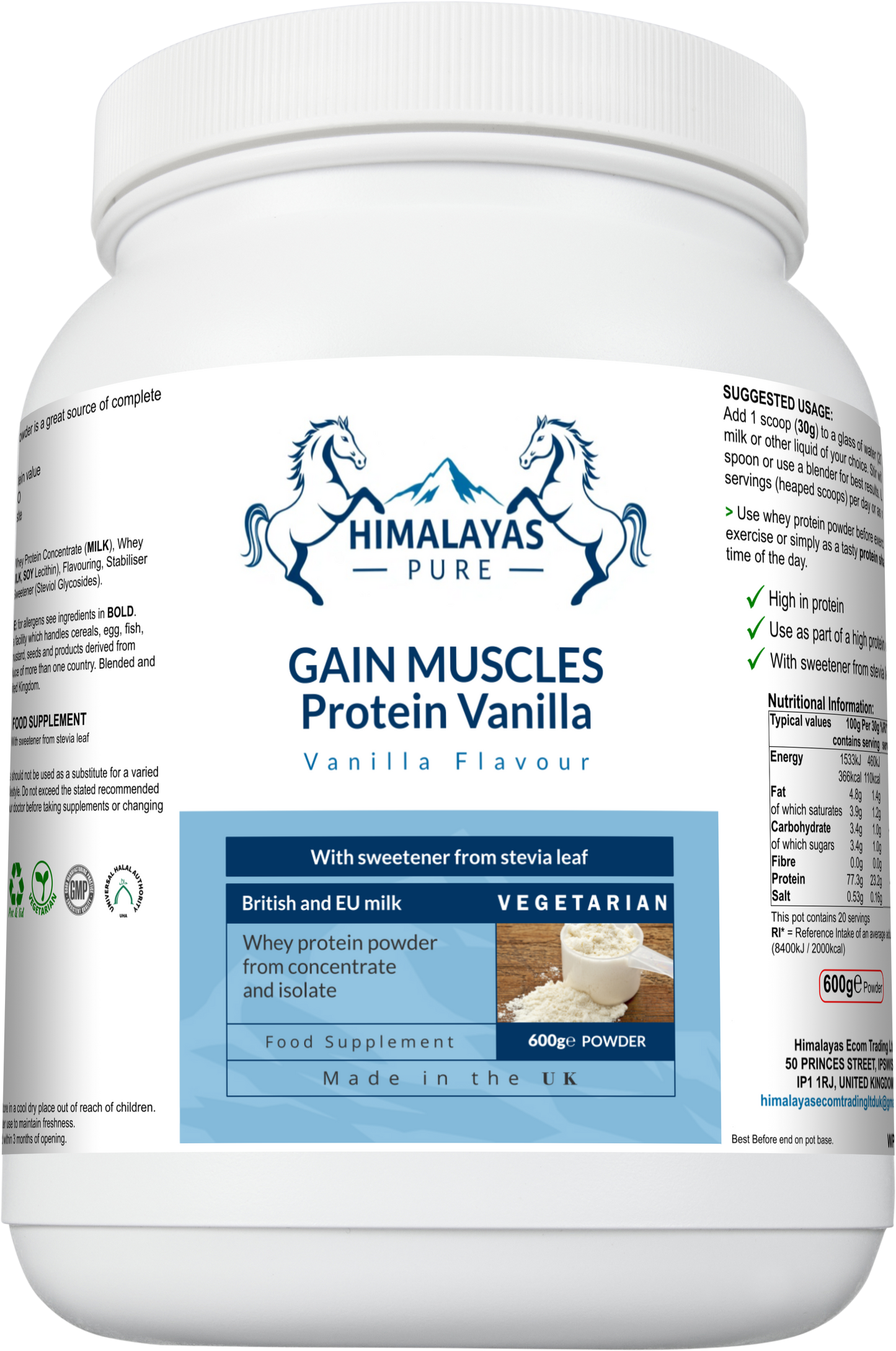 GAIN MUSCLES Protein Vanilla